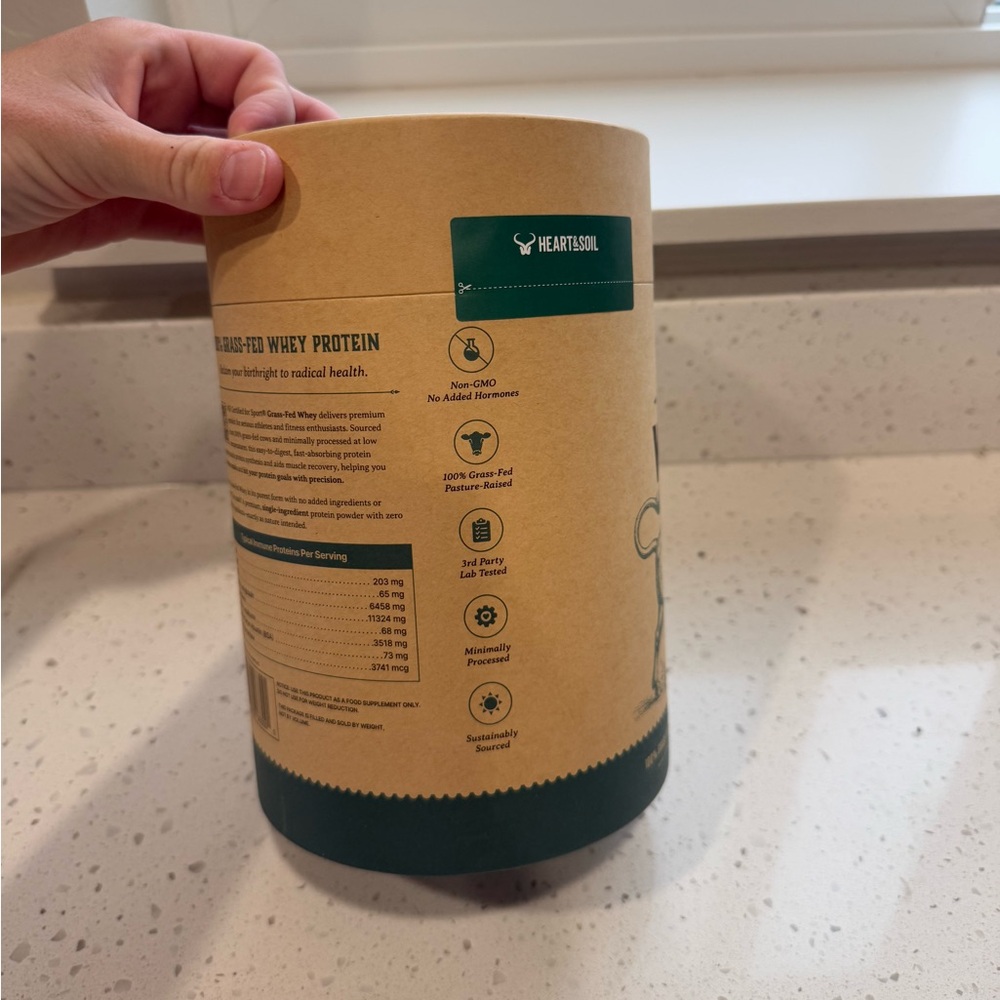 Heart & Soul Unflavored Whey Protein Powder - Picture 4 of 5